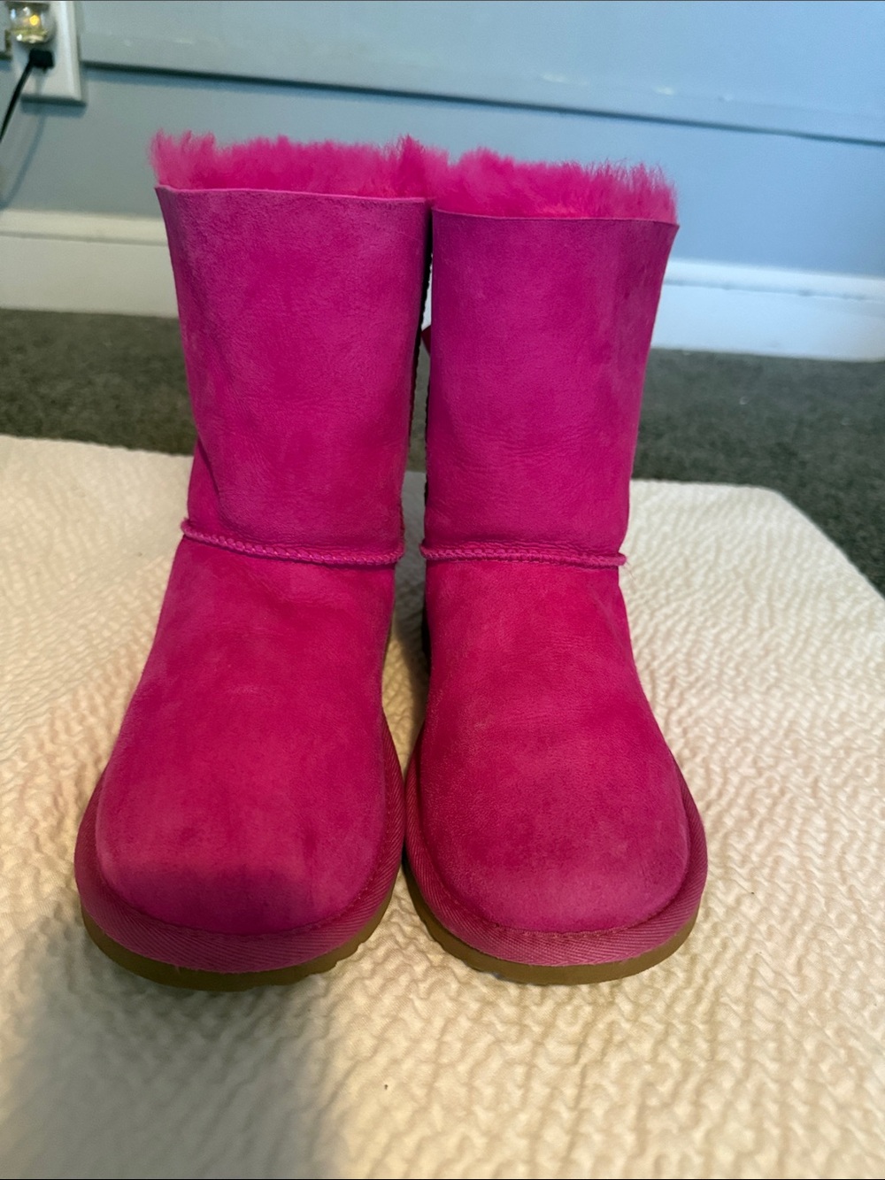 UGG Women's Bright Fuchsia Shearling Boots